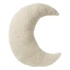 Xenos Kussens-Sierkussen maan teddy - wit - 45x20 cm