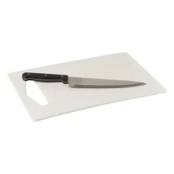 Xenos Snijplanken-Snijplank kunststof - wit - 24x35 cm