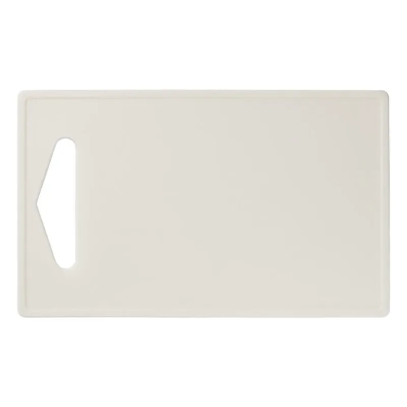 Xenos Snijplanken-Snijplank kunststof - wit - 16.5x27 cm