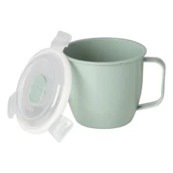 Xenos Bewaardozen|Magnetrondozen-Soepbakje voor magnetron - 620 ml - groen