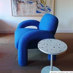Xenos Fauteuils-Sofa Marilyn - blauw - 74x88x79 cm