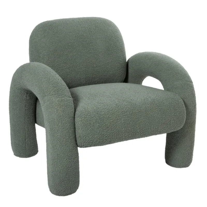 Xenos Fauteuils-Sofa Marilyn - groen - 74x88x79 cm