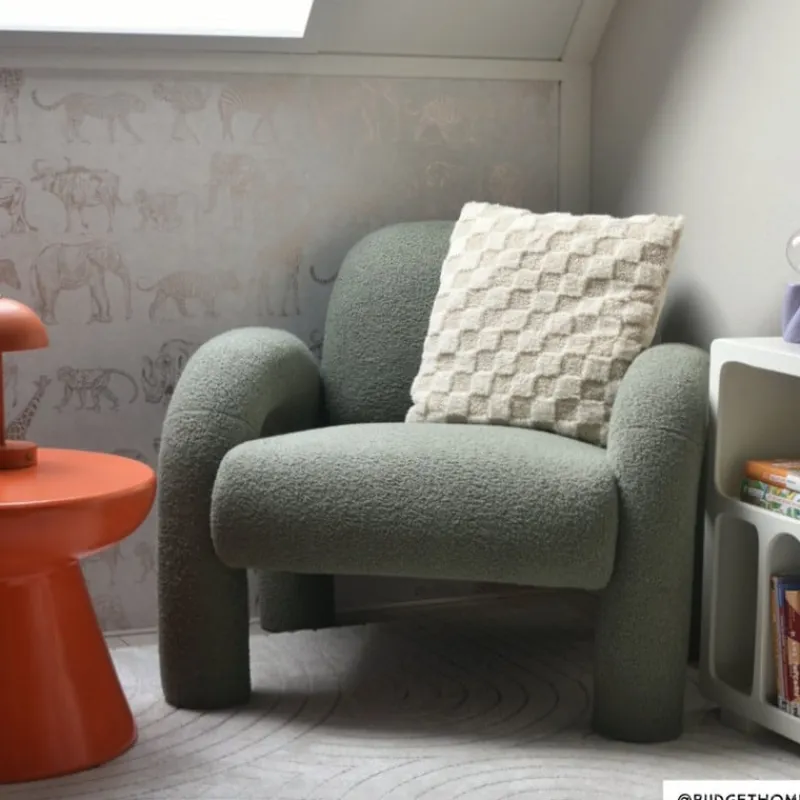Xenos Fauteuils-Sofa Marilyn - groen - 74x88x79 cm