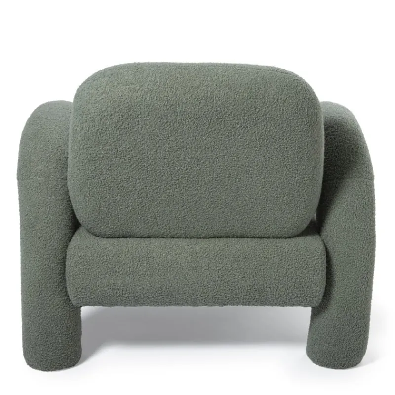 Xenos Fauteuils-Sofa Marilyn - groen - 74x88x79 cm