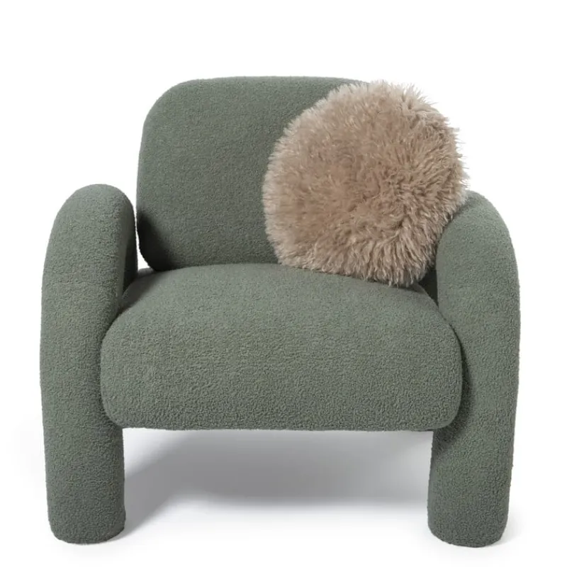 Xenos Fauteuils-Sofa Marilyn - groen - 74x88x79 cm