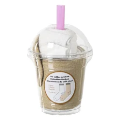 Xenos Kerstcadeaus-Sokken ice coffee - 2 paar - maat 38-42