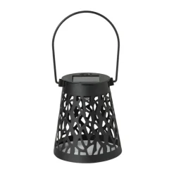 Xenos Solar Verlichting-Solar hanglampje - zwart - ø9x10 cm