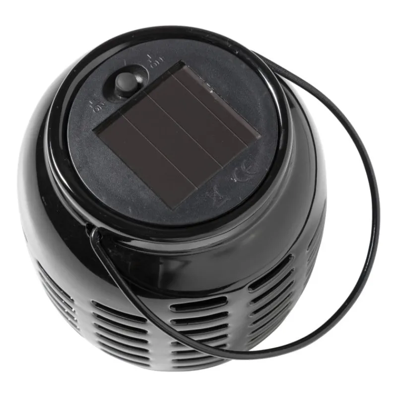 Xenos Solar Verlichting-Solar lantaarn - zwart - ø11.x12.5 cm