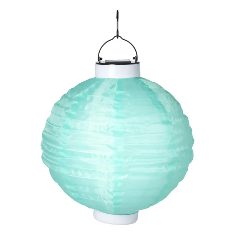 Xenos Lampionnen|Bruiloft-Solar tuinlampion - groen - ø25 cm