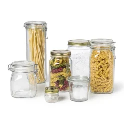 Xenos Voorraadpotten-Spaghetti voorraadpot met klemdeksel - 1.36 liter