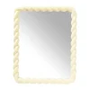 Xenos Wandspiegels-Spiegel twist - geel - 53x43 cm