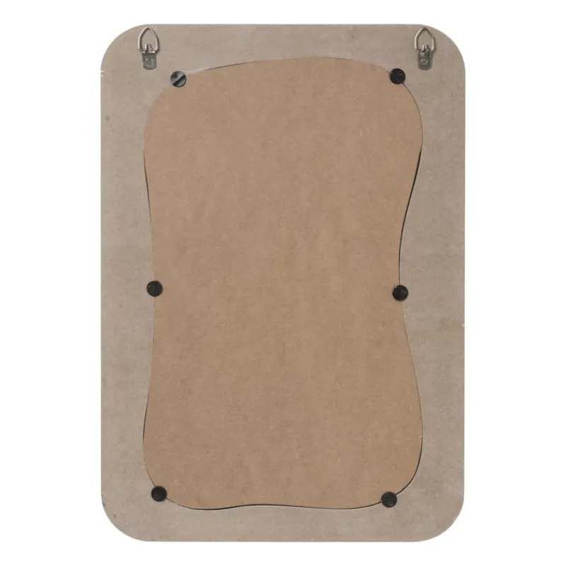 Xenos Wandspiegels-Spiegel wave - wit - 40x28 cm