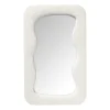 Xenos Wandspiegels-Spiegel wave teddy - wit - 60x37 cm