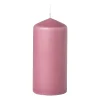 Xenos Stompkaarsen-Stompkaars glad - roze - ø6x13 cm