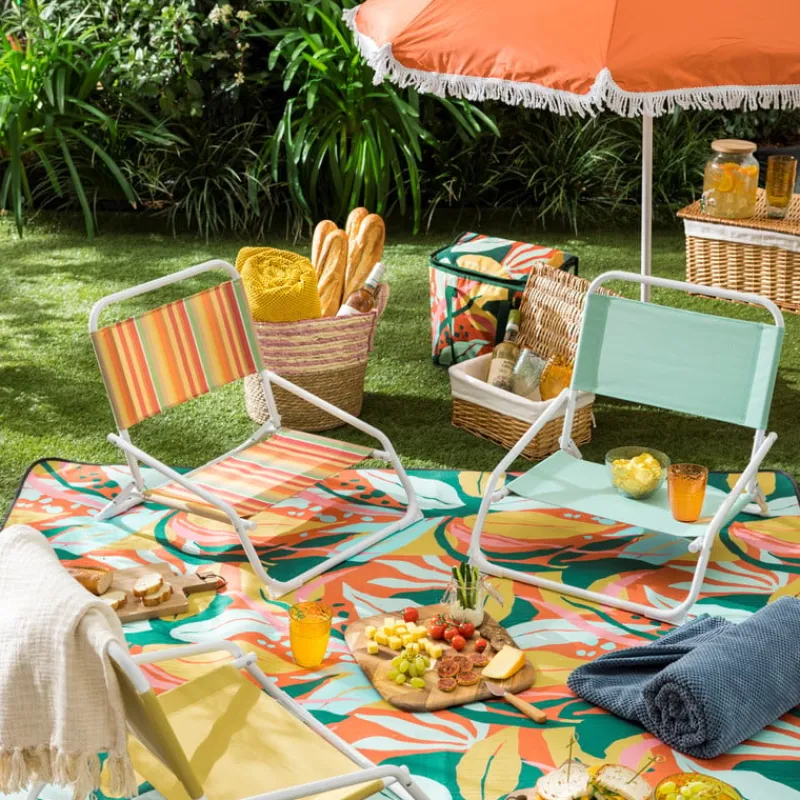 Xenos Parasols|Strandaccessoires-Strandparasol Tess - blauw - ø150x180 cm