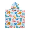 Xenos Strandaccessoires-Strandponcho kids sea life - multikleur - 60x110 cm