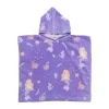 Xenos Strandaccessoires-Strandponcho kids zeemeermin - multikleur - 60x110 cm