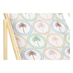 Xenos Strandaccessoires-Strandstoel palmbomen - multikleur - 92x82x58 cm
