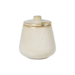 Xenos Koffie Accessoires|Thee Accessoires-Suikerpot - beige - ø9x10.3 cm