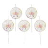 Xenos Taartkaarsjes|Kinderfeestjes-Taartkaarsjes unicorn - set van 5