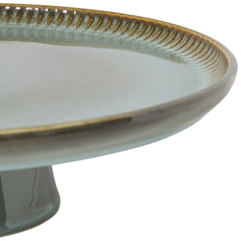 Xenos Taartplateaus|Kerst Bakken-Taartplateau Toscane - groen - ø30x8 cm