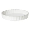 Xenos Bakvormen|Ovenschalen-Taartvorm Toscane L - wit - ø26.8x4.5 cm