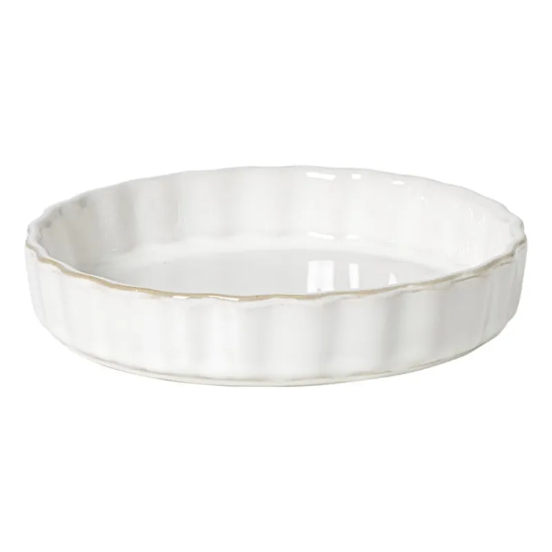 Xenos Bakvormen|Ovenschalen-Taartvorm Toscane S - wit - ø12x2.5 cm