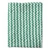 Xenos Tafelkleden-Tafelkleed zigzag - groen/wit - 140x240 cm