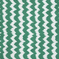 Xenos Tafelkleden-Tafelkleed zigzag - groen/wit - 140x240 cm