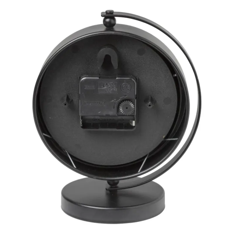 Xenos Klokken-Tafelklok rond - metaal - 16x10.5x20 cm