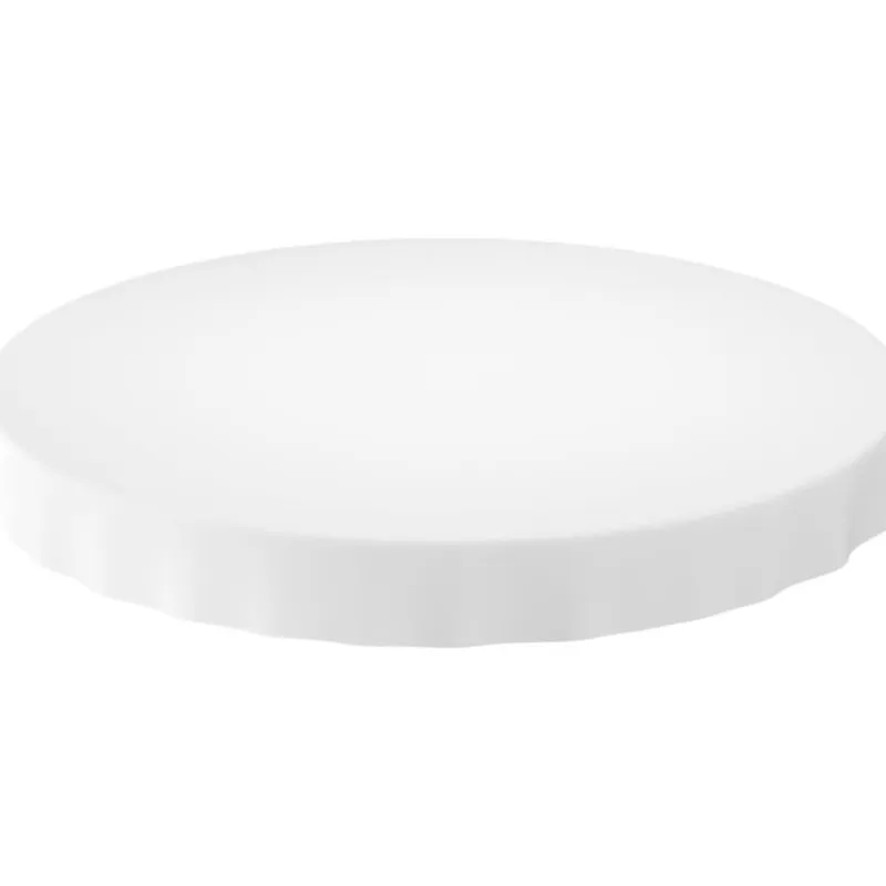 Xenos Tafelkleden|Kersttafelkleden-Tafellaken rond - wit - ø180 cm