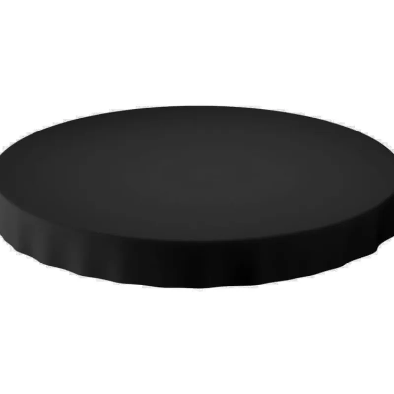 Xenos Tafelkleden|Kersttafelkleden-Tafellaken rond - zwart - ø180 cm