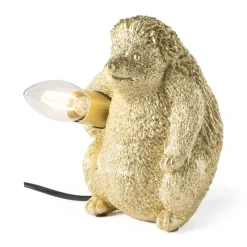 Xenos Tafellampen-Tafellamp egel - goud - 18 cm