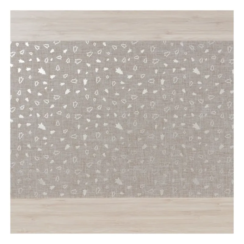 Xenos Kersttafelkleden-Tafelloper decostof - velvet/polyester - 28x150 cm