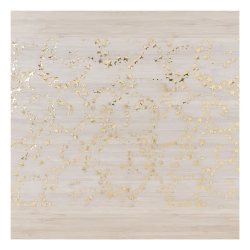 Xenos Kersttafelkleden-Tafelloper decostof - velvet/polyester - 28x150 cm