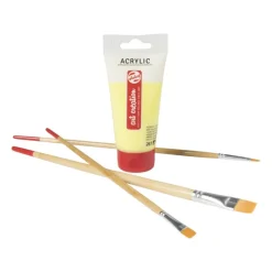 Xenos Verf-Talens acrylverf - geel - 75 ml