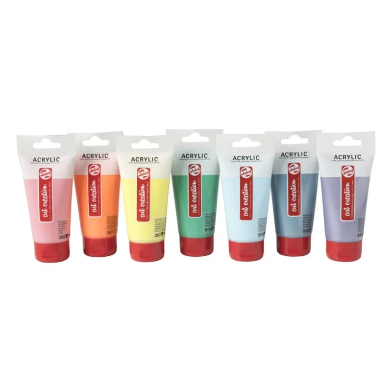 Xenos Verf-Talens acrylverf - roze - 75 ml