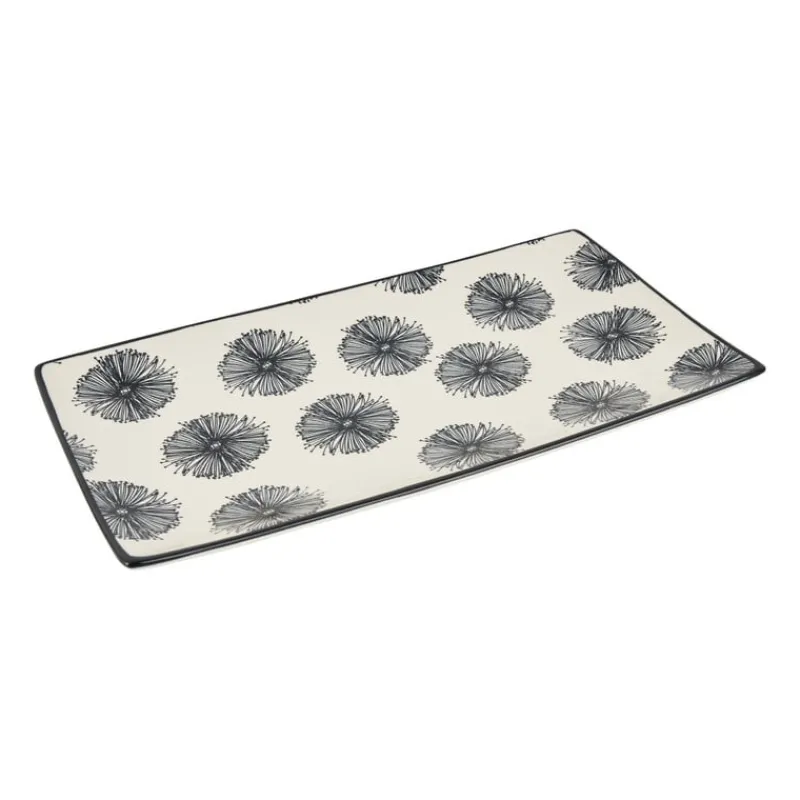 Xenos Sushi Servies|Tapasservies-Tapas bord Sevilla - bloemen - 28x15.5 cm