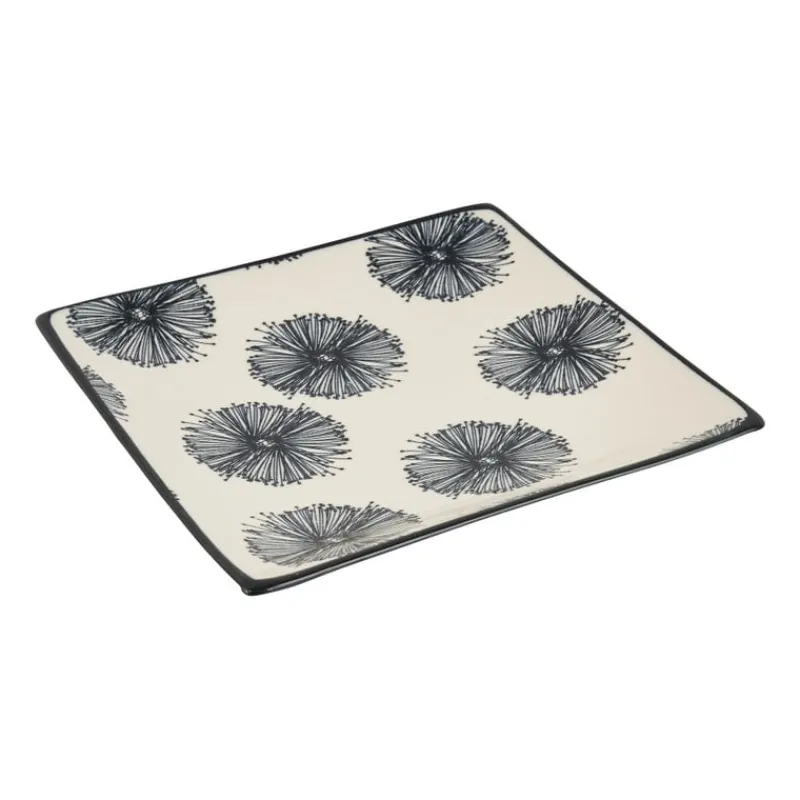 Xenos Sushi Servies|Tapasservies-Tapas bord Sevilla - bloemen - 15x15 cm