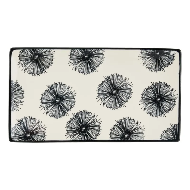 Xenos Sushi Servies|Tapasservies-Tapas bord Sevilla - bloemen - 21.5x12 cm