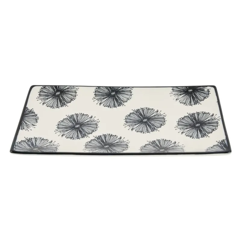 Xenos Sushi Servies|Tapasservies-Tapas bord Sevilla - bloemen - 21.5x12 cm
