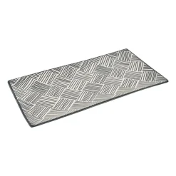 Xenos Sushi Servies|Tapasservies-Tapas bord Sevilla - zwarte streepjes - 28x15.5 cm