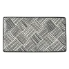 Xenos Borden|Sushi Servies-Tapas bord Sevilla - zwarte streepjes - 21.5x12 cm