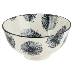Xenos Sushi Servies|Tapasservies-Tapas rijstschaaltje Sevilla - bloemen - ø11.5x5.8 cm