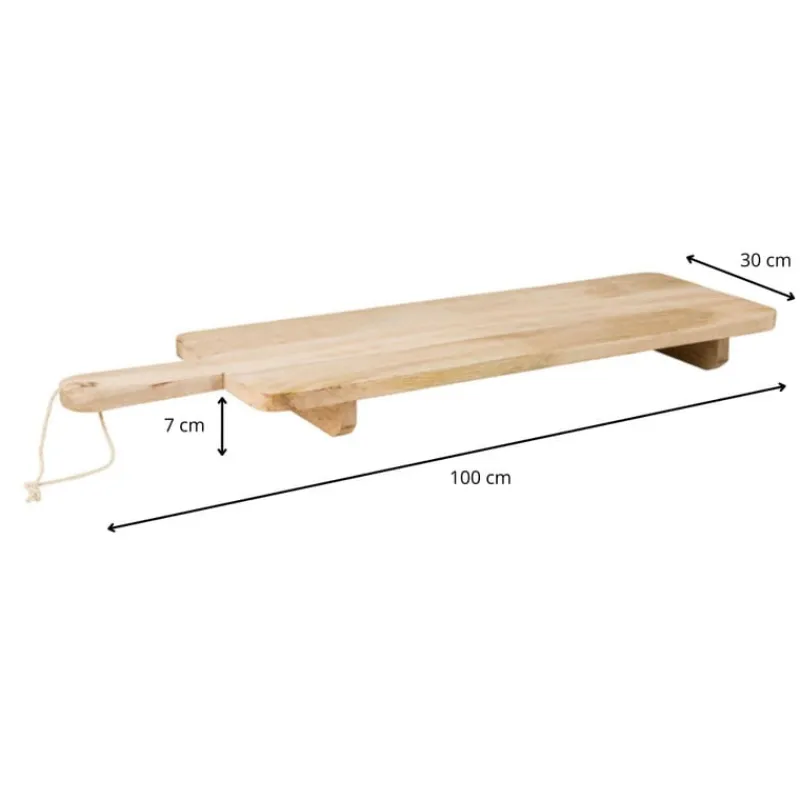 Xenos Borrelplanken-Tapasplank XL - hout - 100 cm