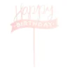 Tasty Me Cake Toppers-cake topper - Happy Birthday - roze