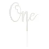 Tasty Me Cake Toppers-cake topper - One - zilver