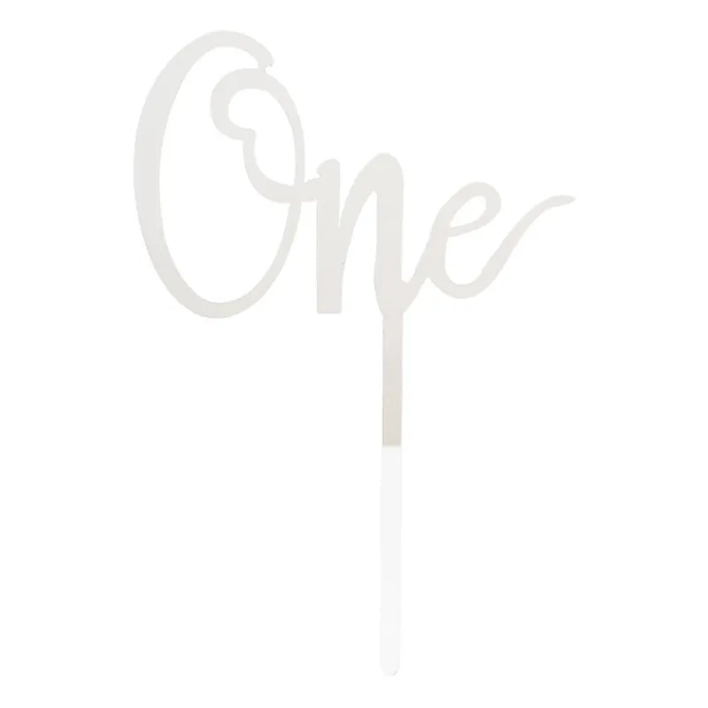 Tasty Me Cake Toppers-cake topper - One - zilver