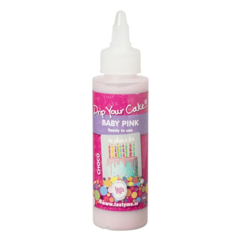 Tasty Me Taartdecoratie-drip your cake - licht roze - 125 gram