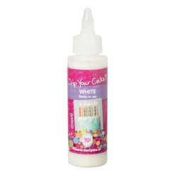 Xenos Taartdecoratie|Kerst Bakken-Tasty Me drip your cake - wit - 125 gram